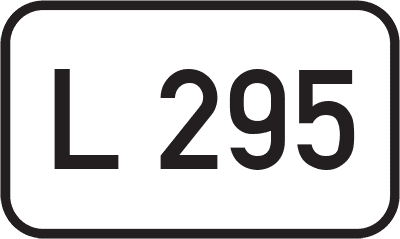 Straßenschild Landesstraße L 295