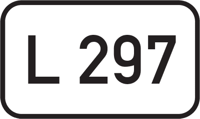 Straßenschild Landesstraße L 297