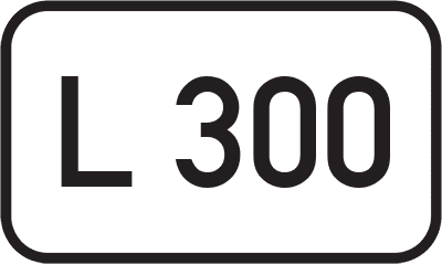 Straßenschild Landesstraße L 300