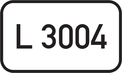 Straßenschild Landesstraße L 3004