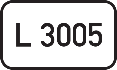 Straßenschild Landesstraße L 3005