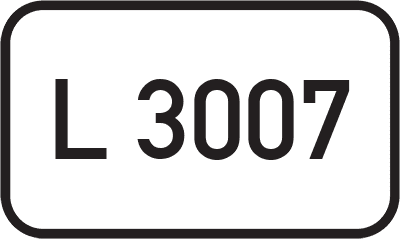 Straßenschild Landesstraße L 3007