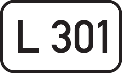 Straßenschild Landesstraße L 301
