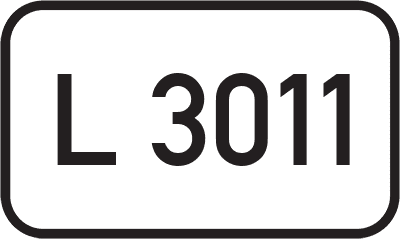 Straßenschild Landesstraße L 3011