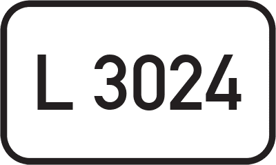 Straßenschild Landesstraße L 3024