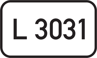 Straßenschild Landesstraße L 3031