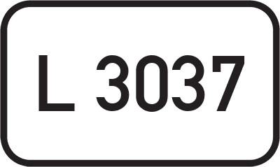 Straßenschild Landesstraße L 3037