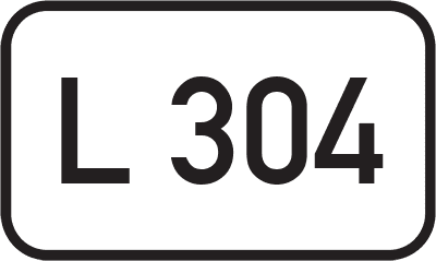 Straßenschild Landesstraße L 304