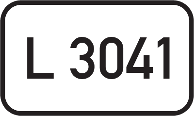 Straßenschild Landesstraße L 3041