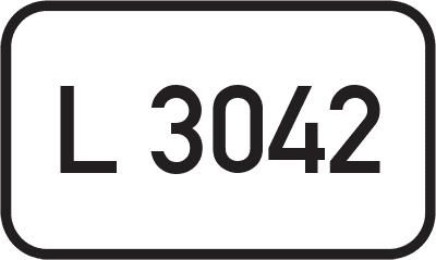 Straßenschild Landesstraße L 3042