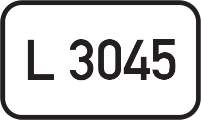 Straßenschild Landesstraße L 3045