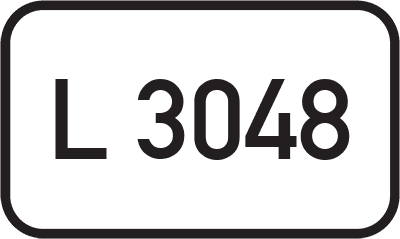Straßenschild Landesstraße L 3048