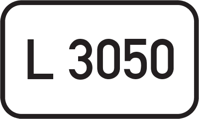 Straßenschild Landesstraße L 3050