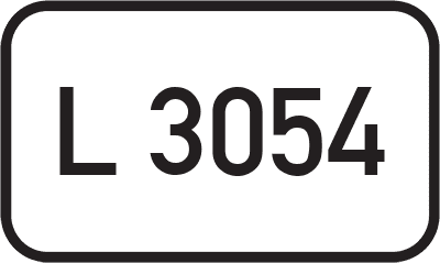 Straßenschild Landesstraße L 3054