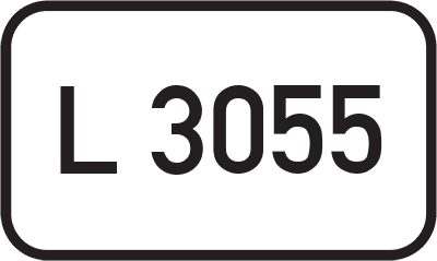 Straßenschild Landesstraße L 3055