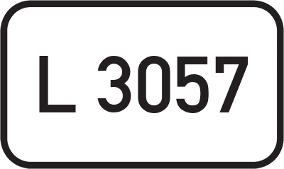 Straßenschild Landesstraße L 3057
