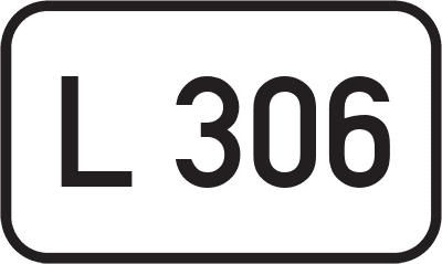 Straßenschild Landesstraße L 306