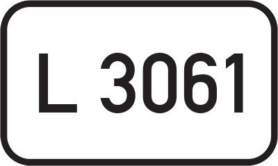 Straßenschild Landesstraße L 3061