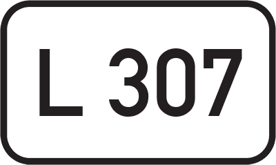 Straßenschild Landesstraße L 307