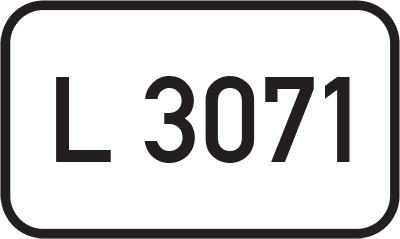 Straßenschild Landesstraße L 3071