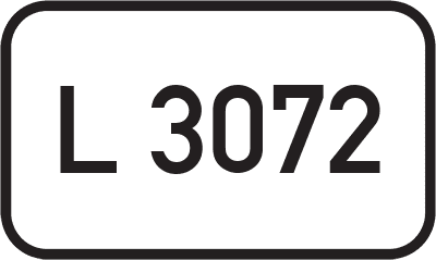 Straßenschild Landesstraße L 3072