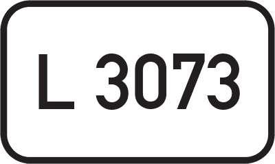 Straßenschild Landesstraße L 3073