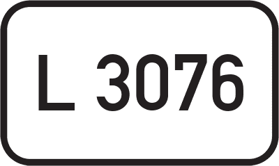 Straßenschild Landesstraße L 3076