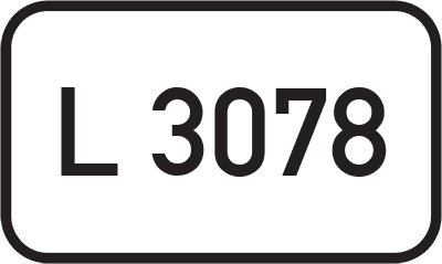 Straßenschild Landesstraße L 3078