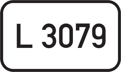 Straßenschild Landesstraße L 3079
