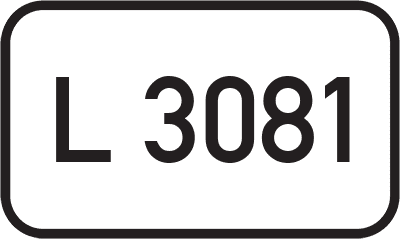 Straßenschild Landesstraße L 3081