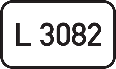 Straßenschild Landesstraße L 3082