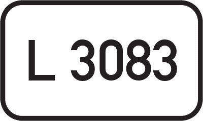 Straßenschild Landesstraße L 3083
