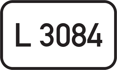 Straßenschild Landesstraße L 3084