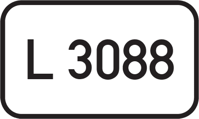 Straßenschild Landesstraße L 3088
