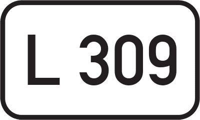 Straßenschild Landesstraße L 309