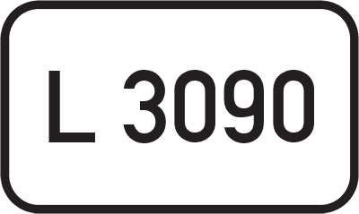 Straßenschild Landesstraße L 3090