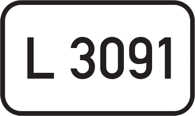 Straßenschild Landesstraße L 3091
