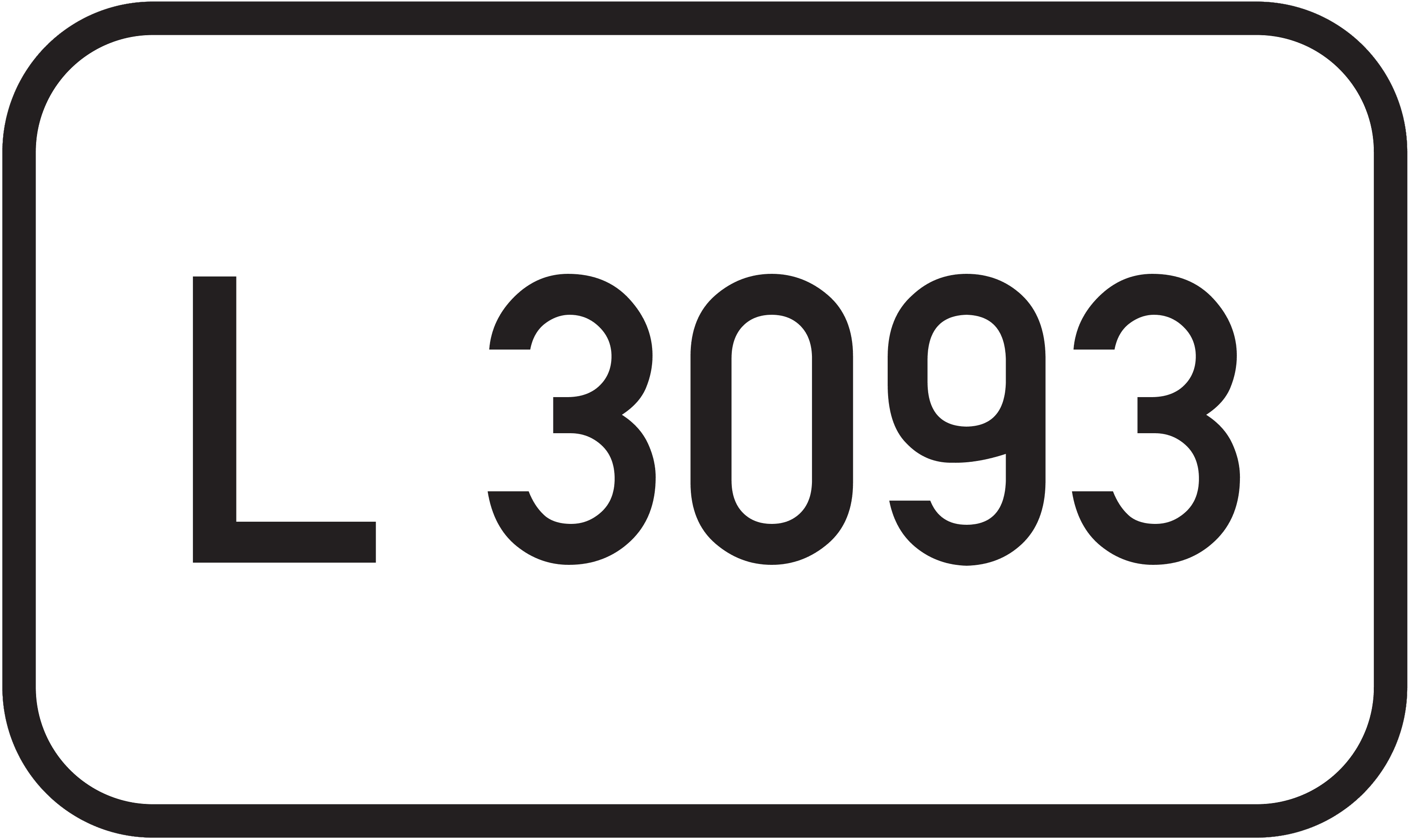 Straßenschild Landesstraße L 3093