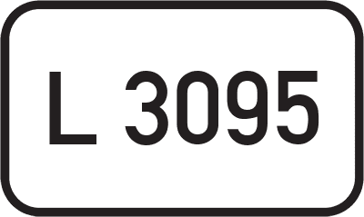 Straßenschild Landesstraße L 3095