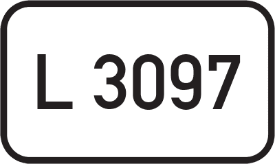 Straßenschild Landesstraße L 3097