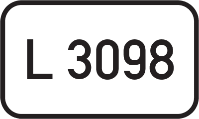 Straßenschild Landesstraße L 3098