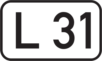 Straßenschild Landesstraße L 31