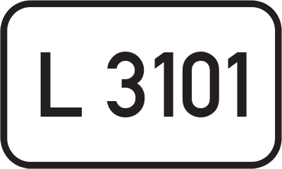 Straßenschild Landesstraße L 3101