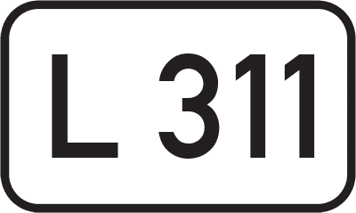 Straßenschild Landesstraße L 311