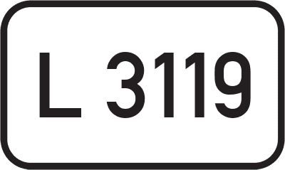 Straßenschild Landesstraße L 3119
