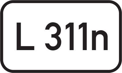 Straßenschild Landesstraße L 311n