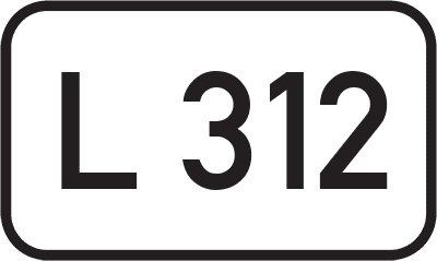 Straßenschild Landesstraße L 312