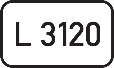 Straßenschild Landesstraße L 3120