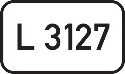 Straßenschild Landesstraße L 3127