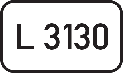 Straßenschild Landesstraße L 3130